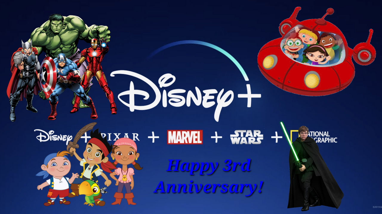 Disney Plus's 3rd Anniversary! by CMNieto19 on DeviantArt
