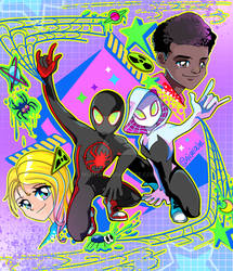 Spiderman Miles and Gwen