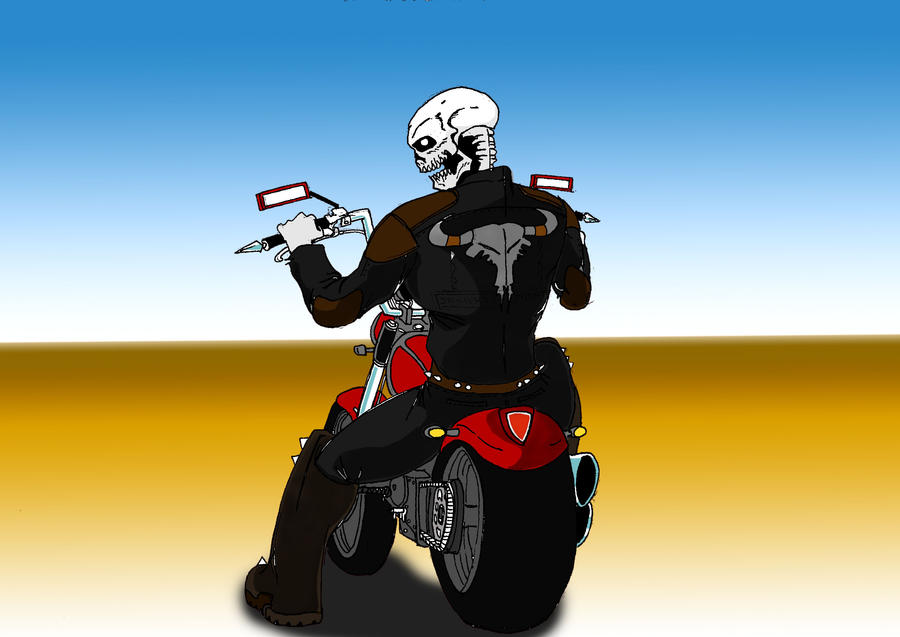 Bbr Skull Rider skull biker by puputd on DeviantArt