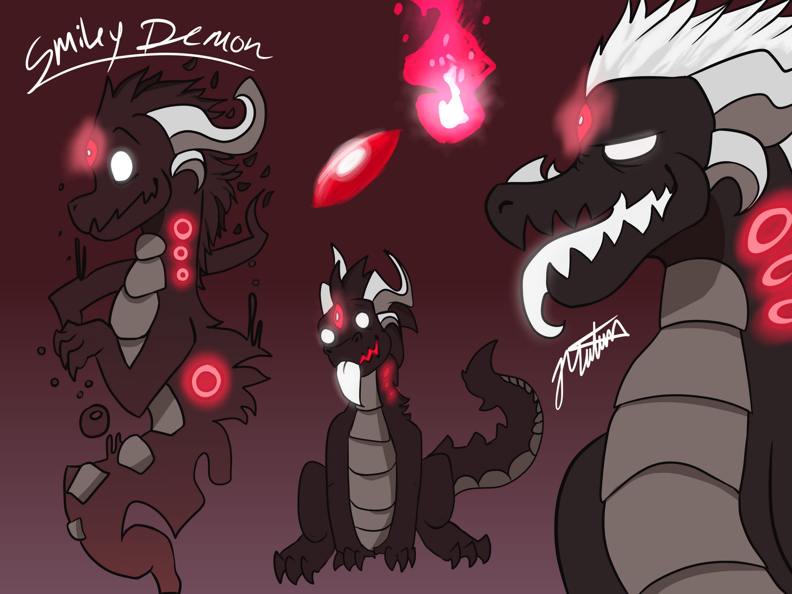 Demon Reference Sheet Smiley Demon - Reference Sheet by JM-SmileyDemon on DeviantArt