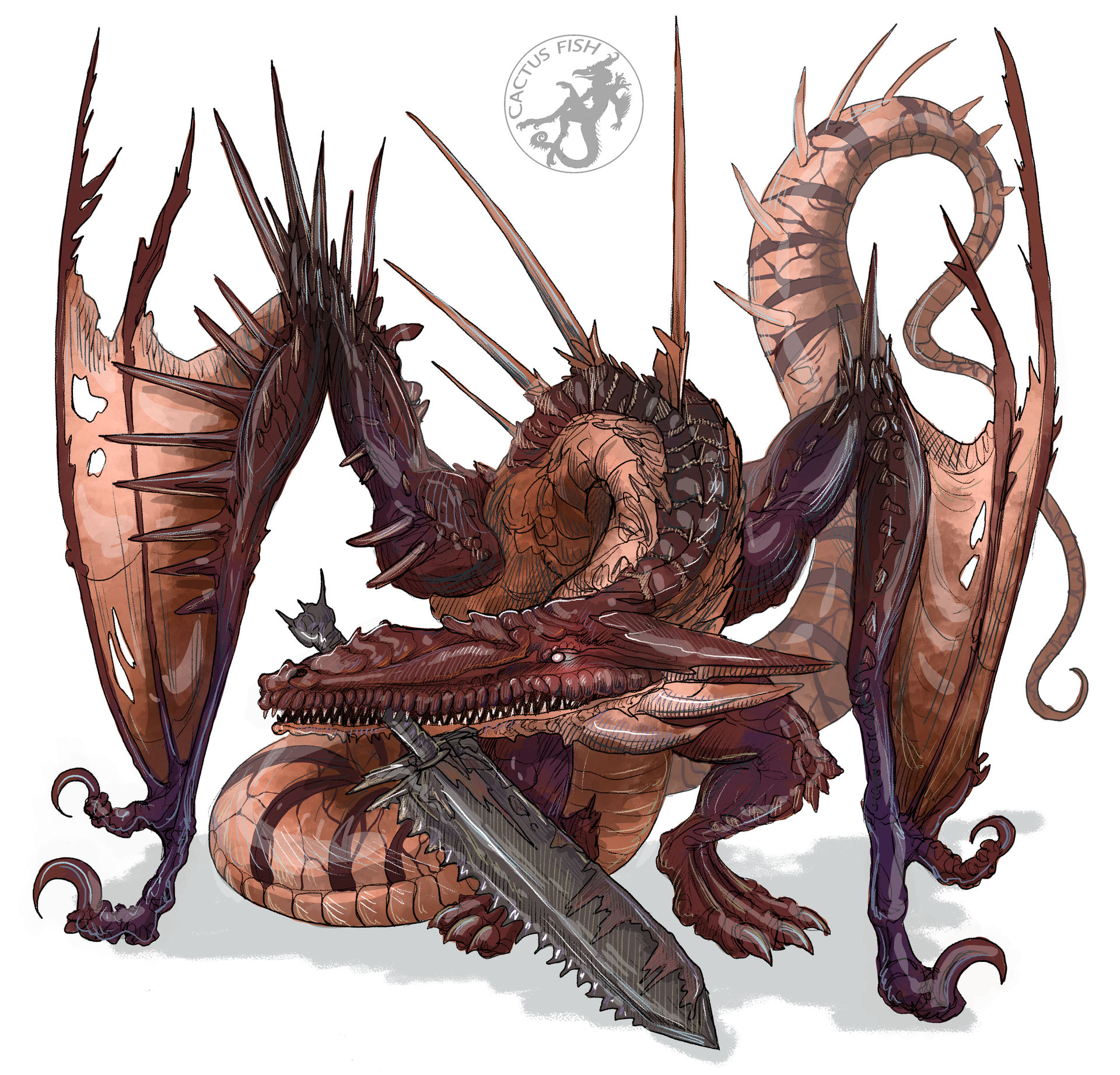 Dragon Concept Art by CactusFishMonsters on DeviantArt