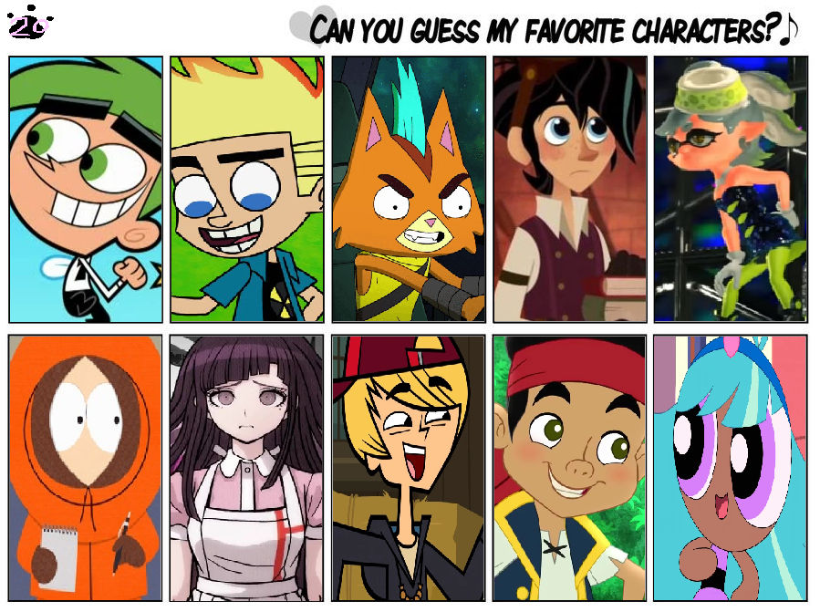 Can You Guess My Favorite Characters? by SilverTheNekoAgent on DeviantArt