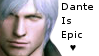 Devil May Cry Dante is Epic Stamp