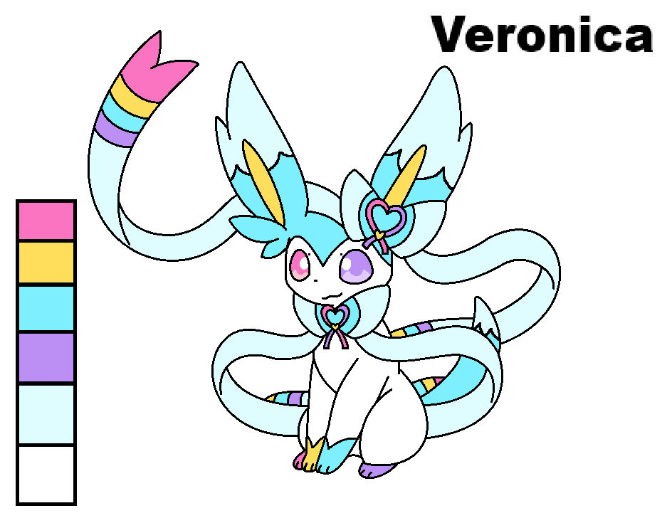 Shiny Reference Veronica The Shiny Sylveon OC Reference by Sylvibbon on DeviantArt