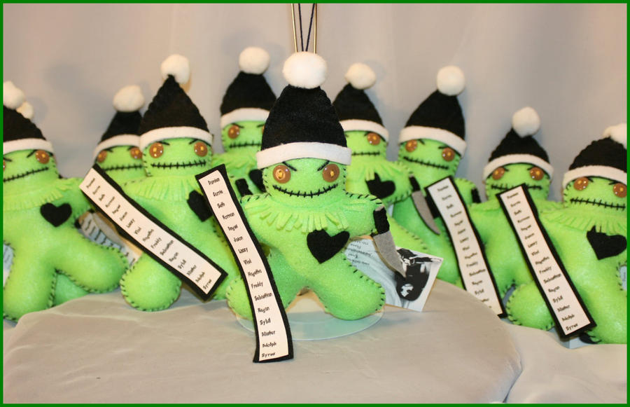 Creepy Grinch Ornaments