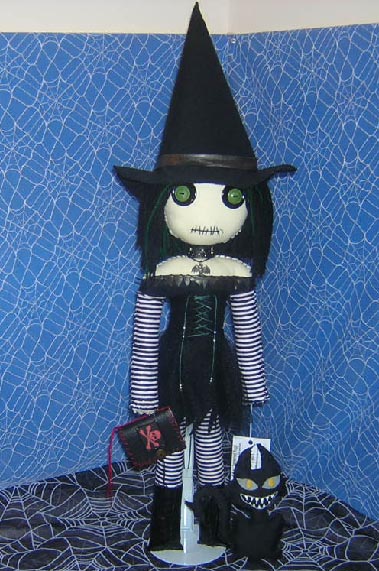 Creepy Witch Rag Doll