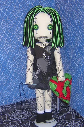 Stitched Heart Rag Doll