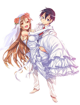 Asuna and Kirito [Render]