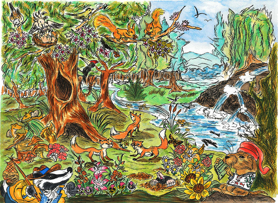 The Adventures of Roland the Fox - Forest Scene by davidgil-illustrator ...