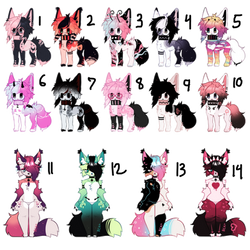 - Fox and cat girl adopts -