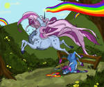 Running the Rainbow by TheMushman