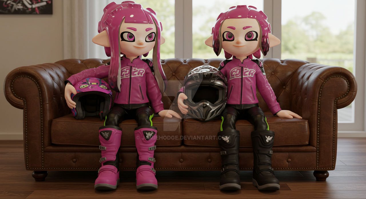 Biker Octoling Sisters by JamieHodge on DeviantArt