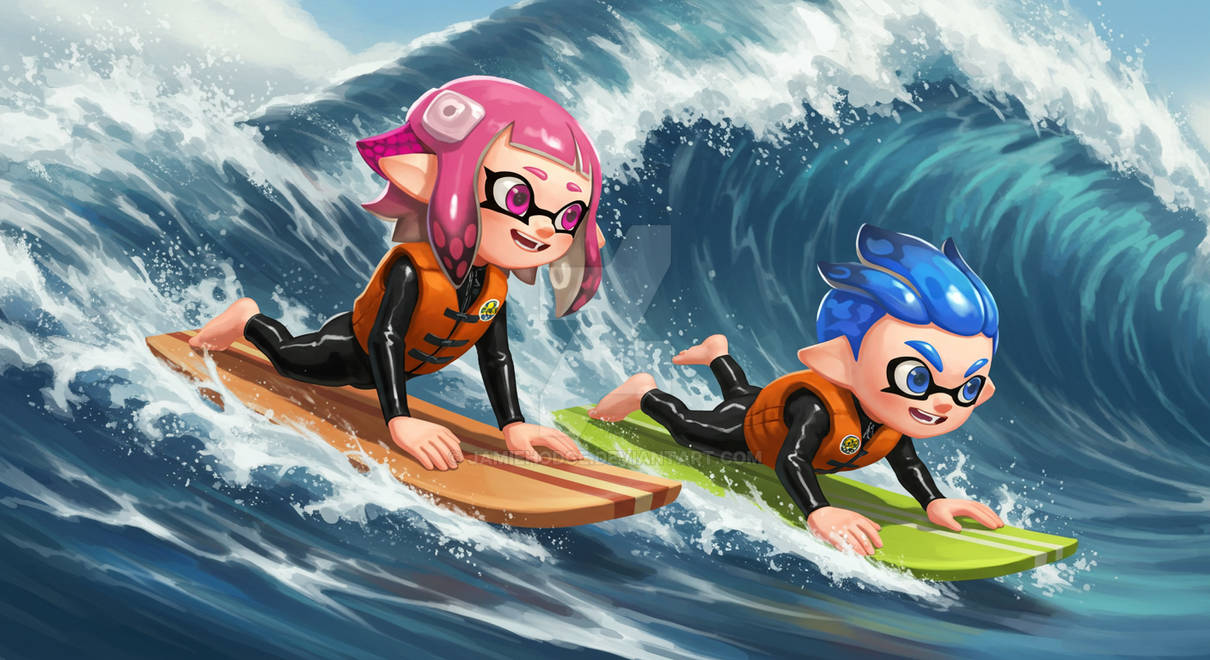 Wave Riders Characters Riding the Waves by JamieHodge on DeviantArt