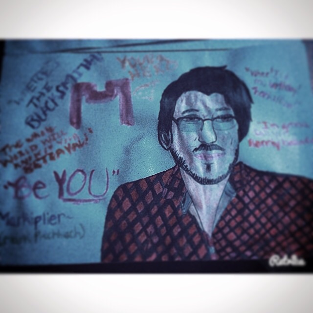 Markiplier watercolor fan art :3