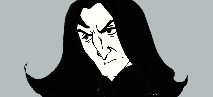 Severus Snape Black and White