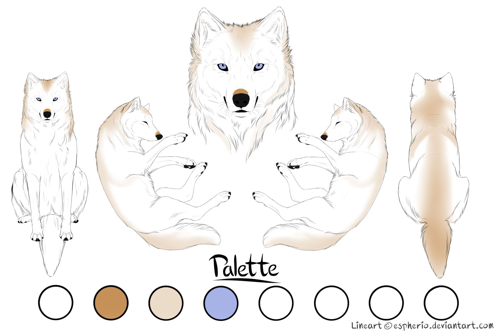 Paypal Commision- Wolf 3- White and Ginger