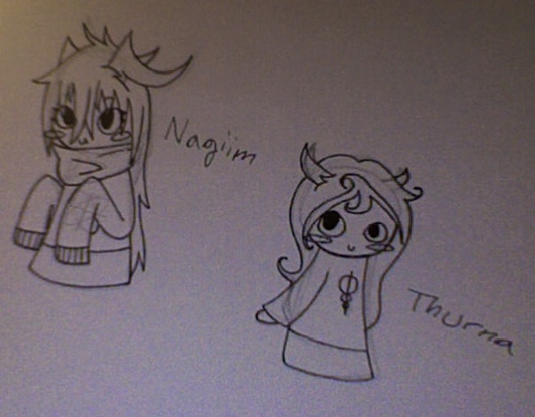 Nagiim and Thurna chibis