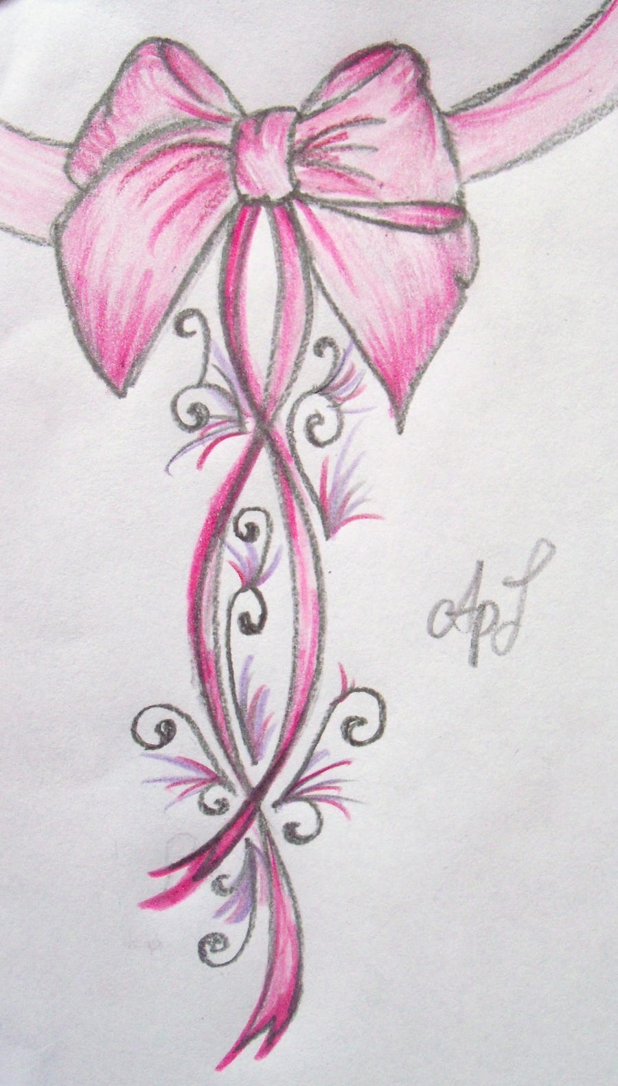 Pink Bow Tattoo ....New by Cupcake-Lakai on DeviantArt