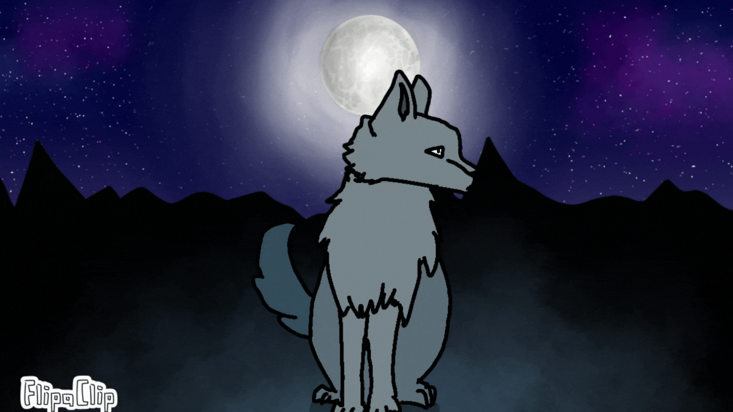 Wolf Howl animation (GIF) by GarnetaBlox on DeviantArt