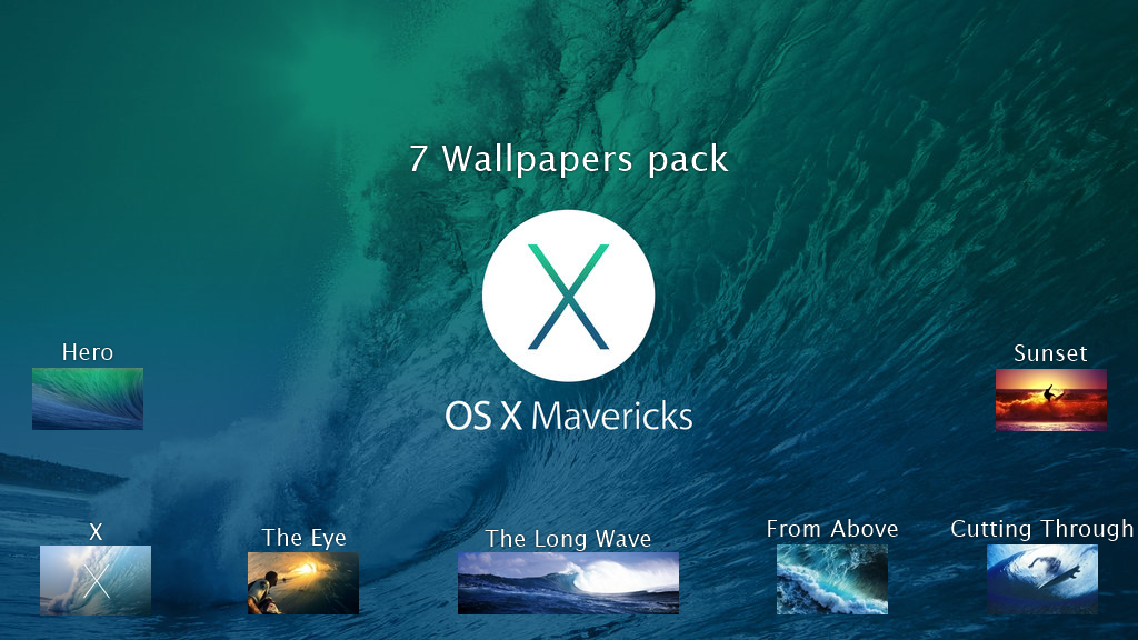 mac os x mavericks wallpapers pack by