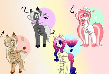 Cheap pony adopts (OPEN 3/4)