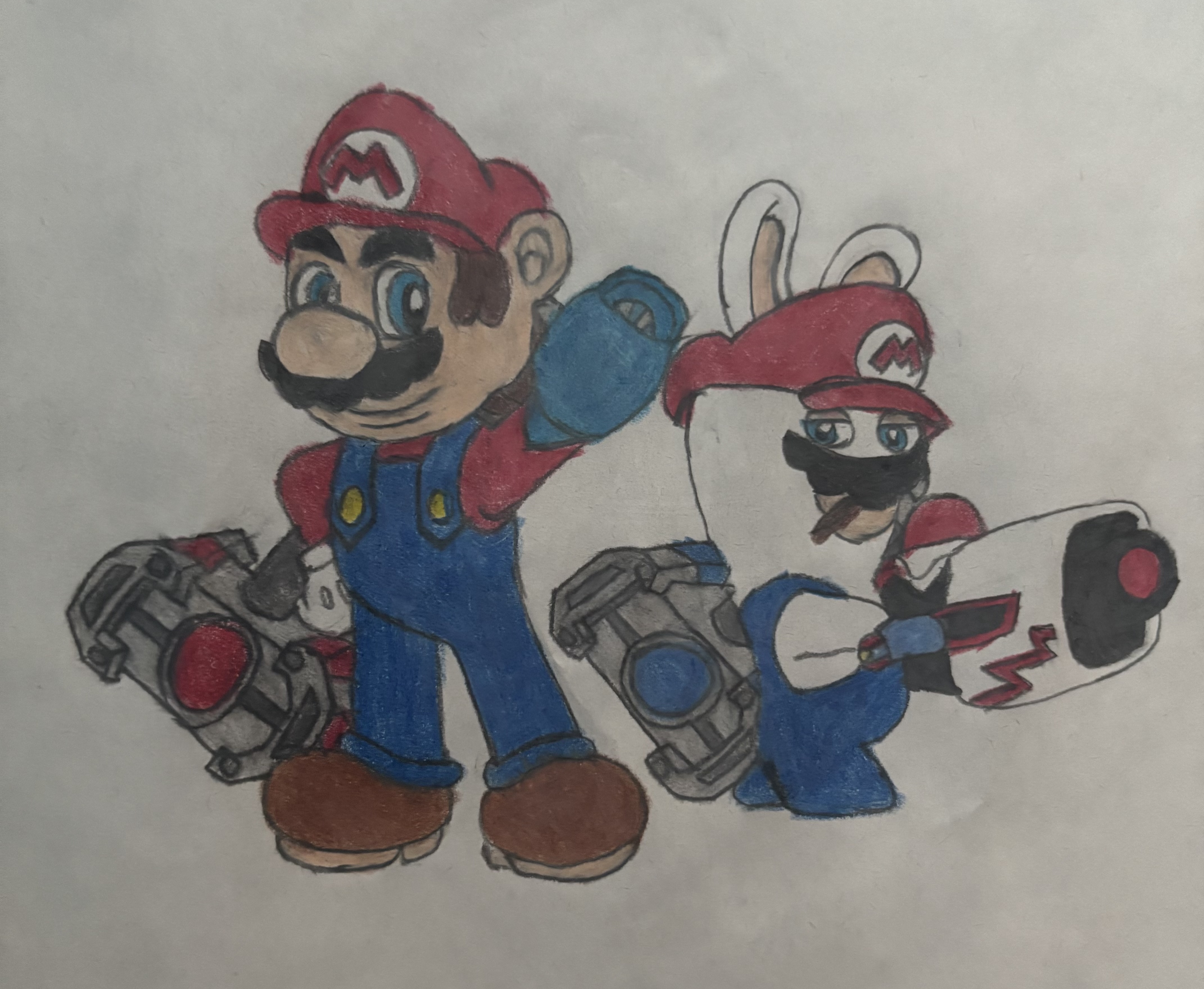 Mario Rabbids Human Mario + Rabbids drawings by SamuXSFSB on DeviantArt
