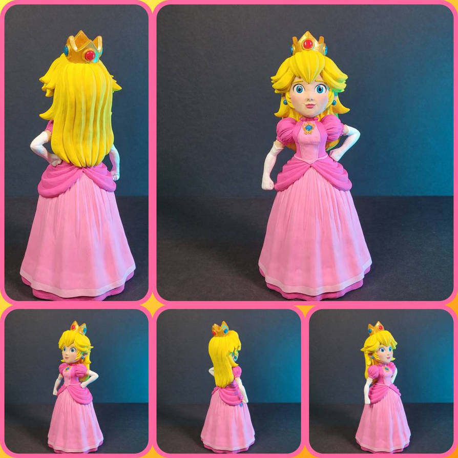 Princess Peach Polymer Clay Sculpture by TheCraftersBench on DeviantArt