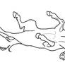 Rolling Horse Lineart PNG