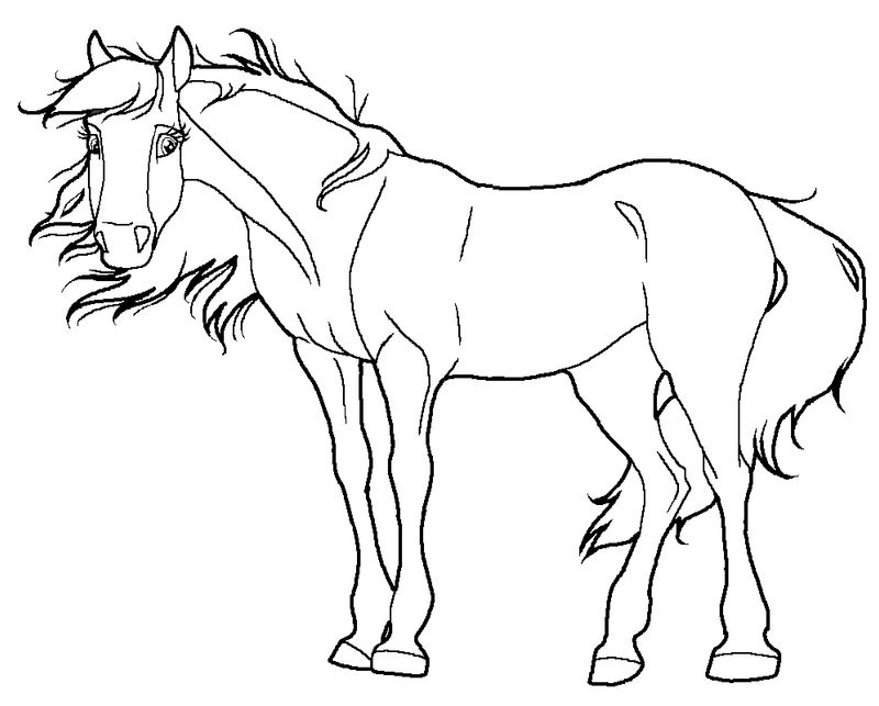 Horse lineart mare PNG