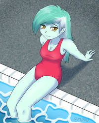 Lyra at the Pool