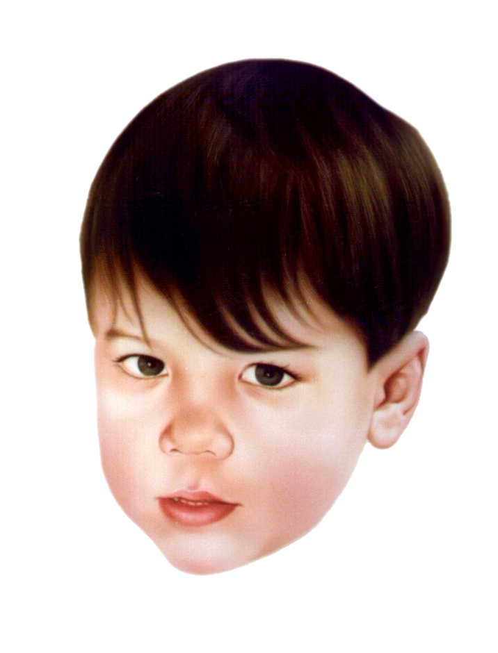 Airbrush portrait of kid