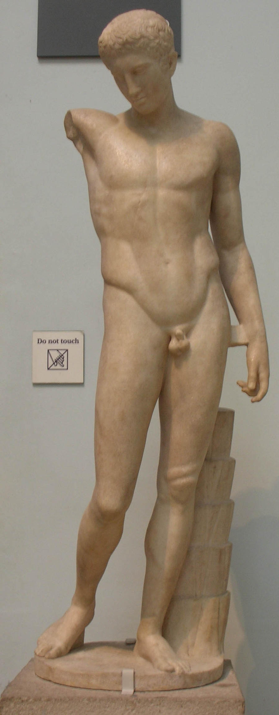 Greek male nude statue