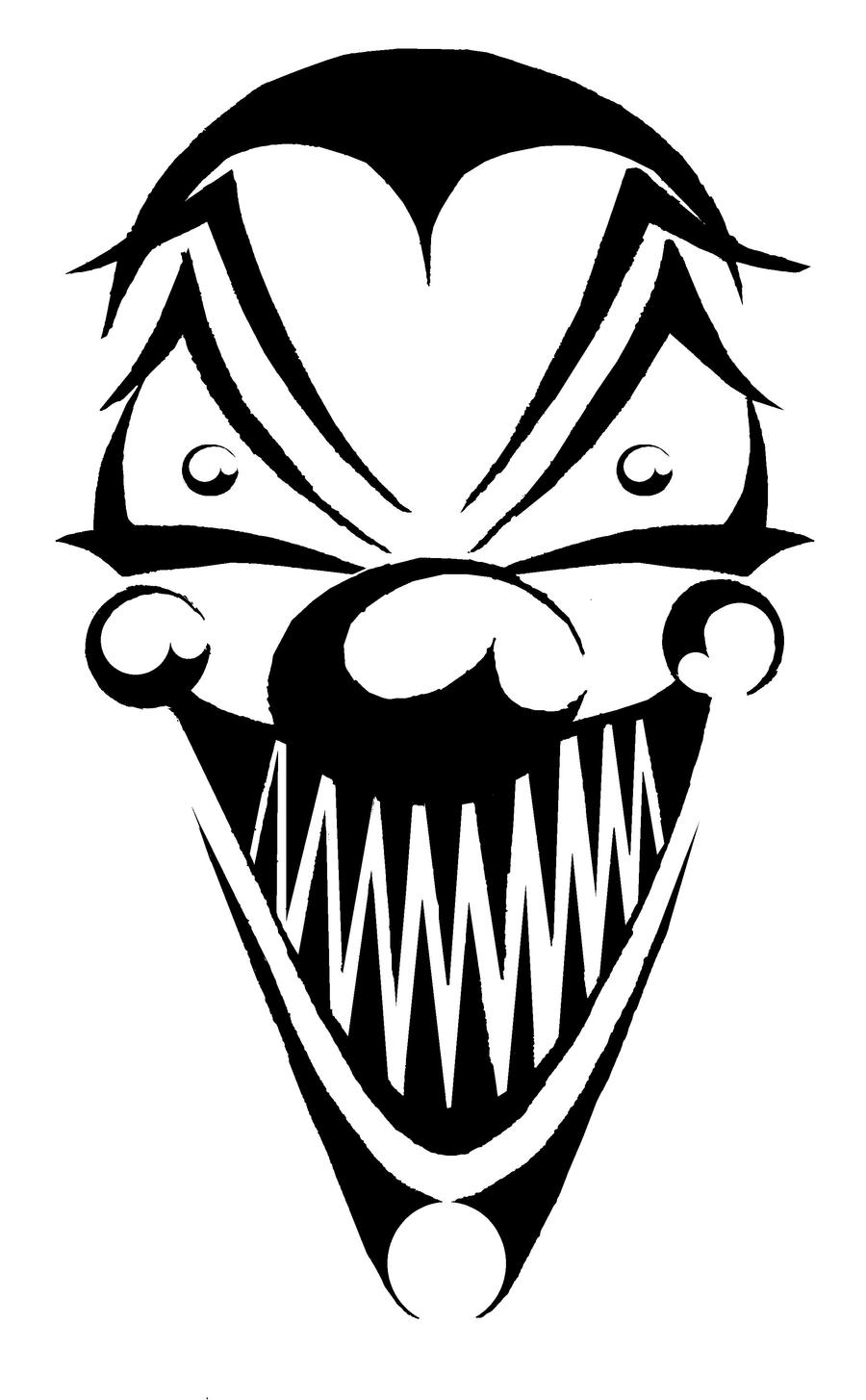 Тату клоун эскизы