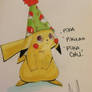 Pikachu Birthday Card