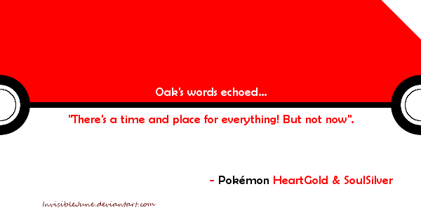 Quote #1 - Oak's words