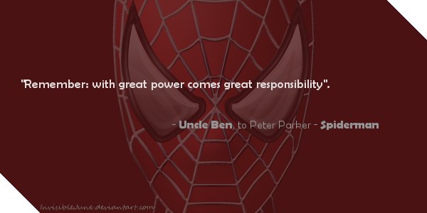 Quote #13 - Power and responsability