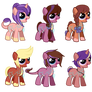 Candy Crush Foals- Set 5 (WhiteNekosFox) CLOSED