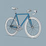 Blue Fixie Bike