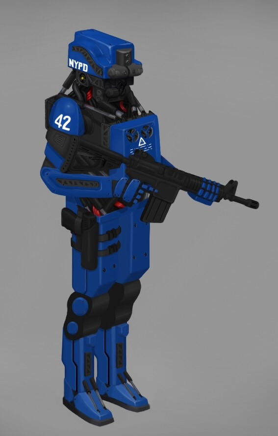 Police Robot Concept by MindJacked on DeviantArt