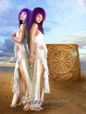 Zodiac : Gemini by ClairObscurArt