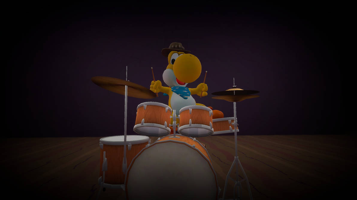 Yoshi Playing Instruments Little Drummer Yoshi by Tomiato64 on DeviantArt