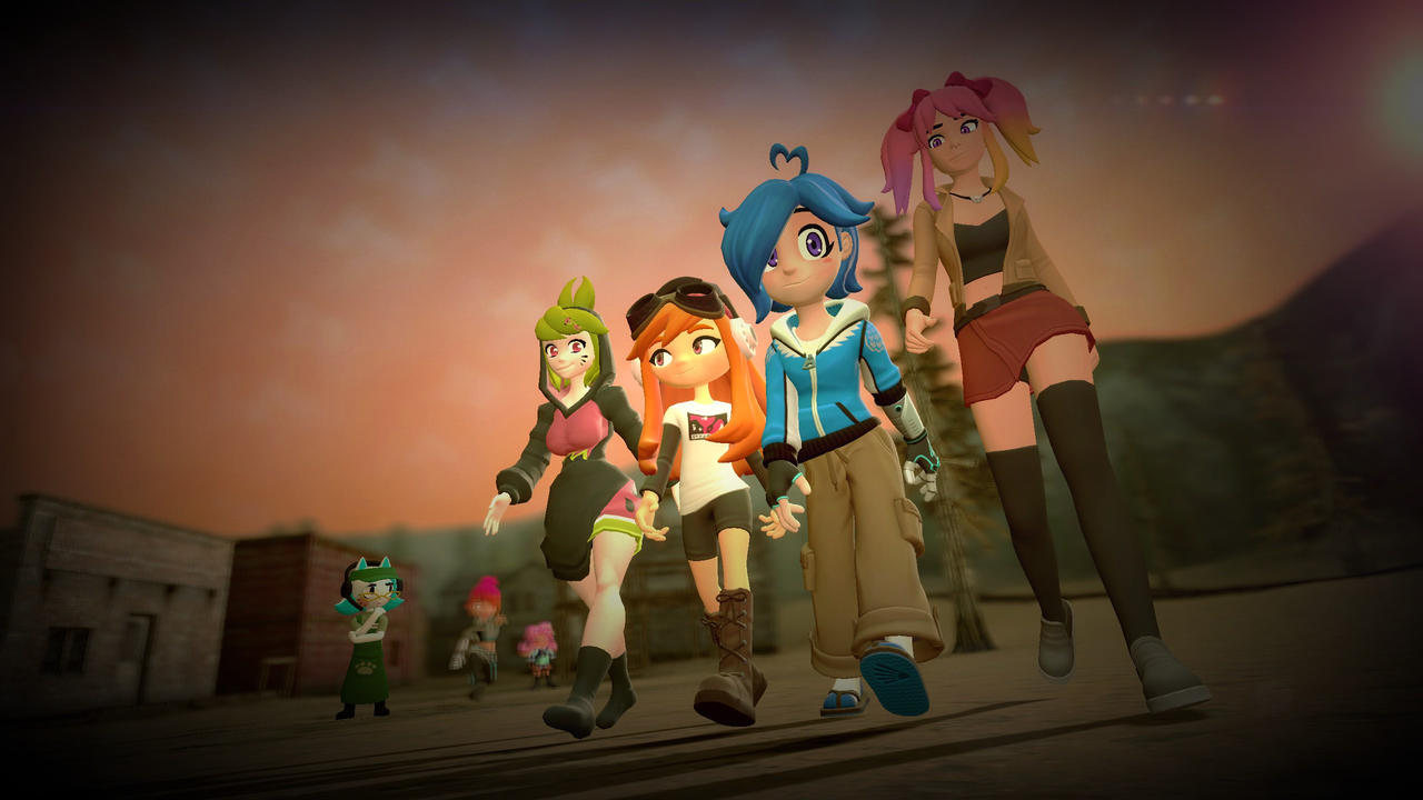 I put the SMG4 Girls (and Belle) with the Teenage Mutant Ninja