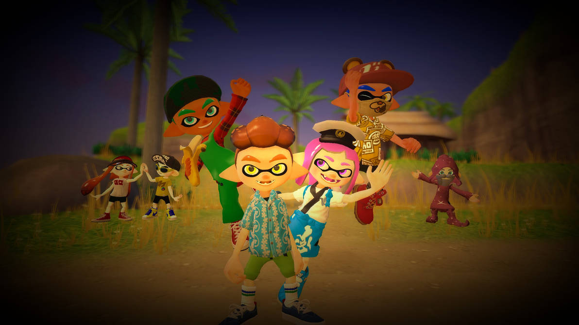 Splatoon Sea Deviantart Seaside Splatoon by Tomiato64 on DeviantArt