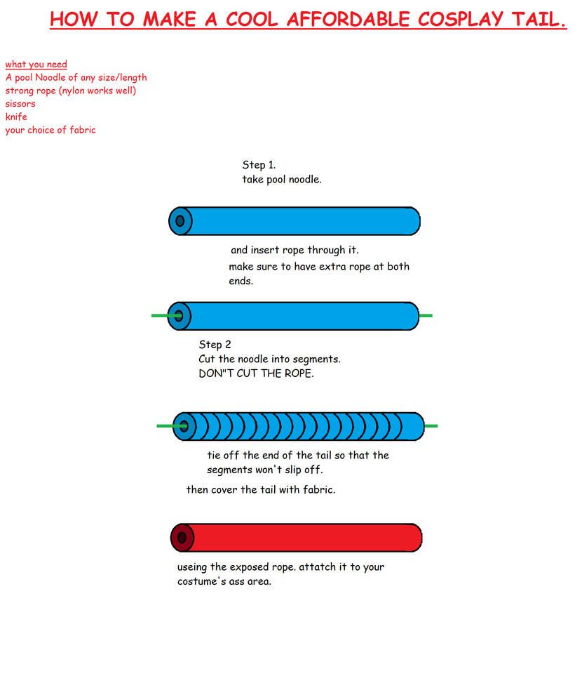 How To Make A Costume Tail by Valforwing on DeviantArt