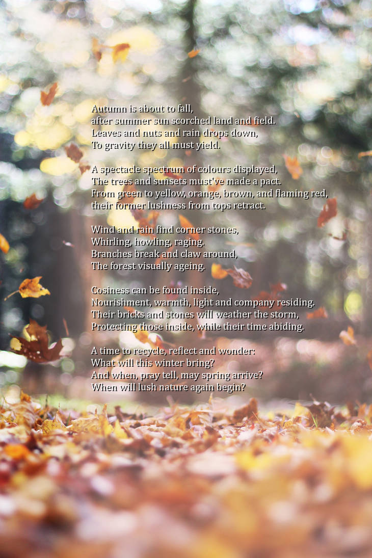 Fall Poems Fill In Poem artwork - Fall of autumn by PiezometricPoetry on DeviantArt