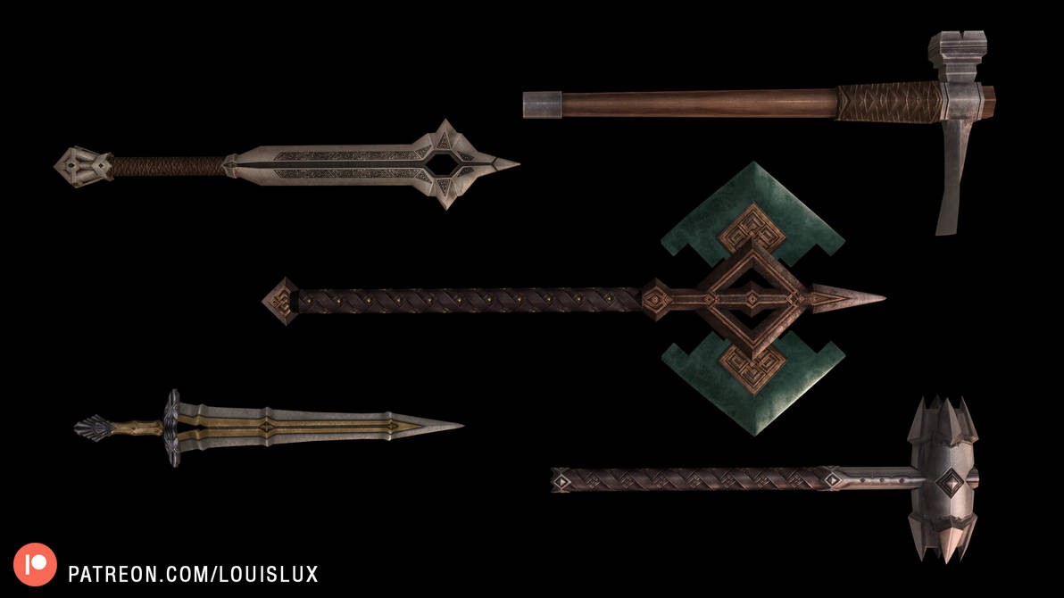 Dwarven Weapons From The Hobbit By Louis Lux On DeviantArt dwarven-weapons-from-the-hobbit-by-louis-lux-on-deviantart