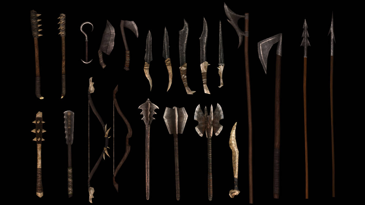 Orc Instrument Rustic Orc Weapons by Louis-Lux on DeviantArt