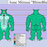 Isaac Mizusai RhinoBlastoise. Unclothed. Ref sheet