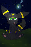 An Umbreon in the night by Arkensir