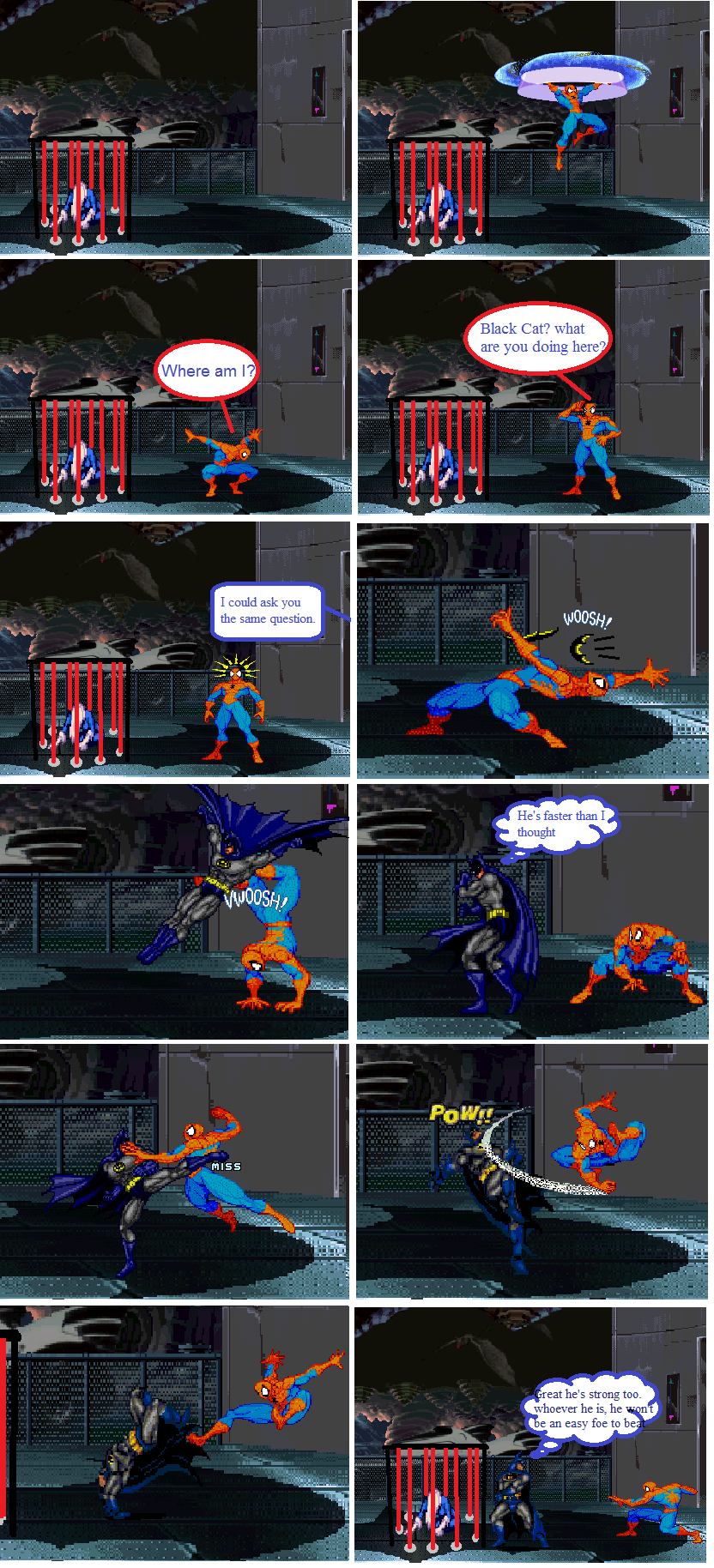 crossover comic page 5 batman vs spiderman by 8-BitBlanka on DeviantArt
